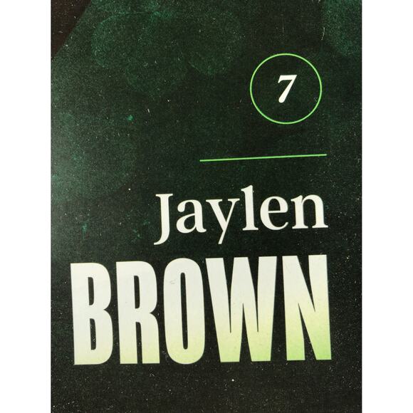 Boston Celtics v Miami Heat 12/2/24 Roster Lineup Poster Jaylen Brown - Picture 4 of 10